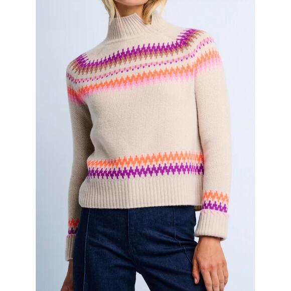 NEW LISA TODD fireside sweater in latte